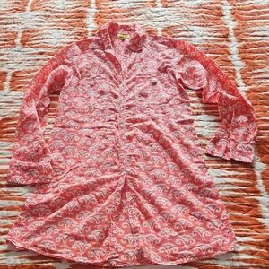 Roberta Roller Rabbit Pink and White Dress